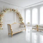 웨딩 스튜디오 실내 촬영 세트