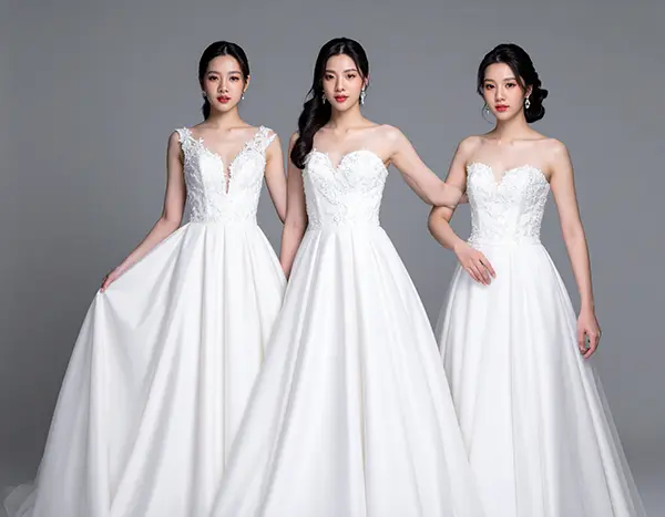 A라인 드레스, 하체를 커버하는 우아한 실루엣 복사