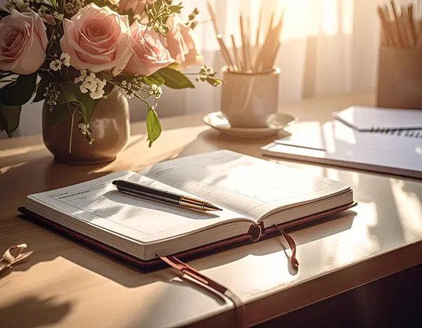 결혼 준비 체크리스트 | D-100부터 당일까지, 놓치면 안 되는 필수 항목 5 결혼 준비 체크리스트가 정리된 메모장과 플래너