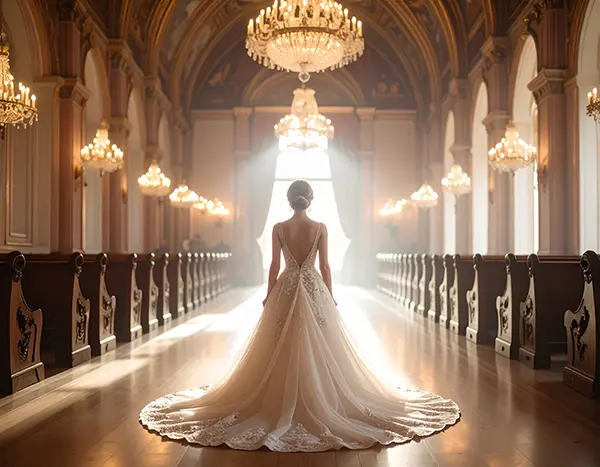 디즈니 스타일의 웨딩 행진