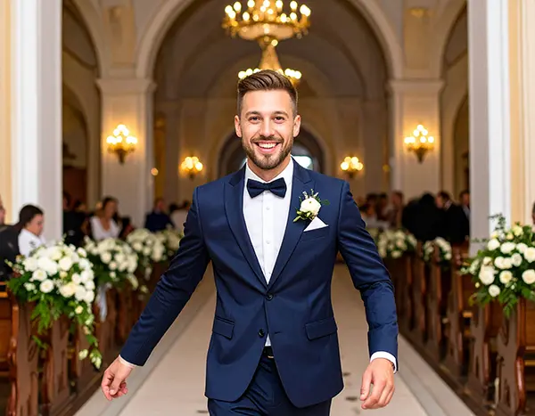 밝고 경쾌한 신랑 입장