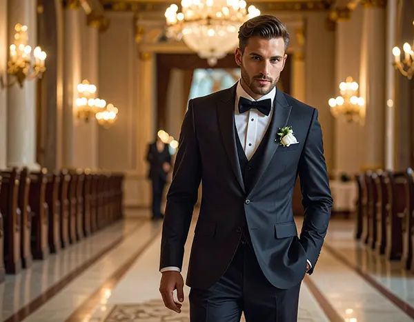 클래식한 신랑 입장