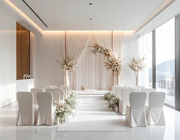 미니멀 웨딩 스타일