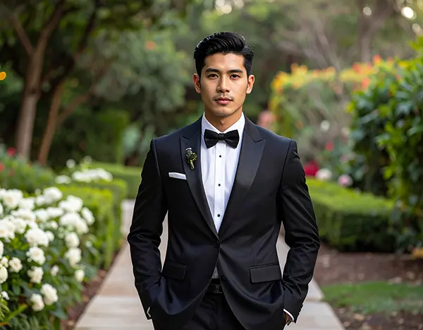 턱시도를 입은 신랑 복사