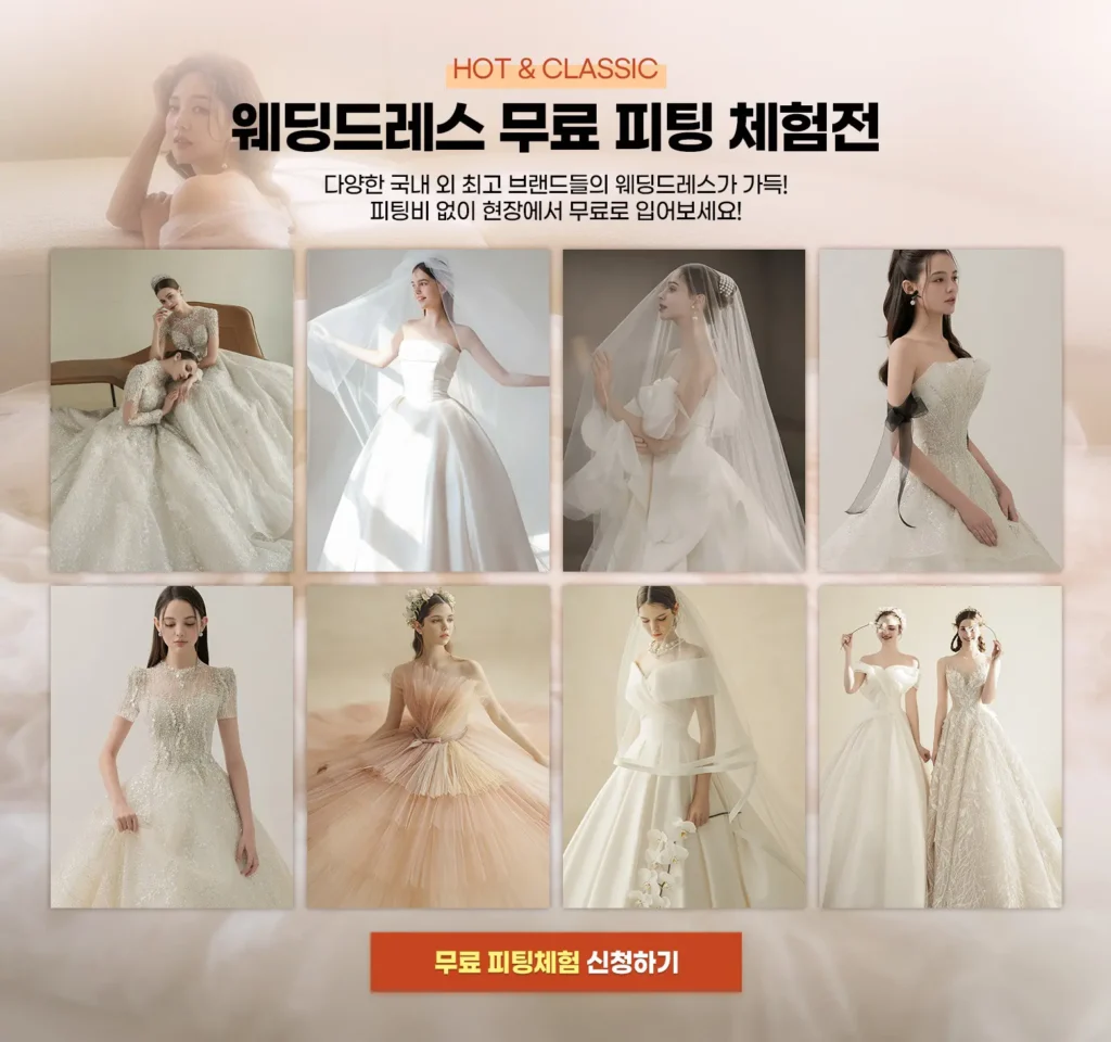 서울 세텍 웨딩박람회 일정과 초대권 신청 3 웨딩드레스 무료 피팅 체험전