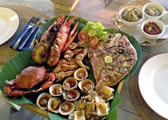 Jimbaran bay seafood platter