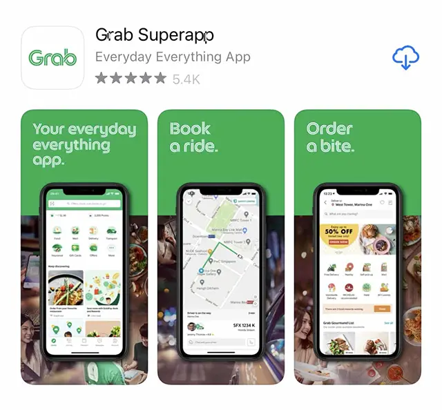 Grab Bali car app