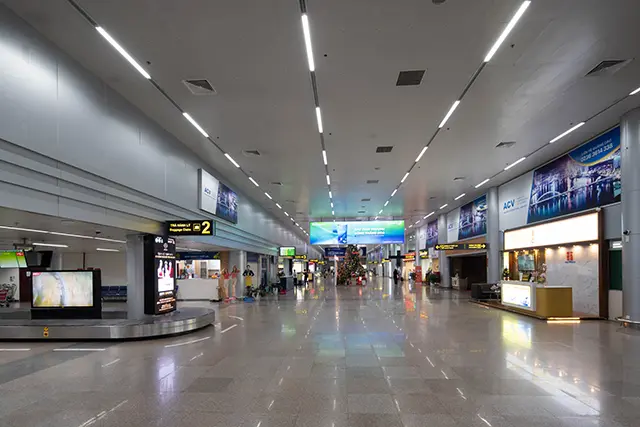 다낭 공항 도착