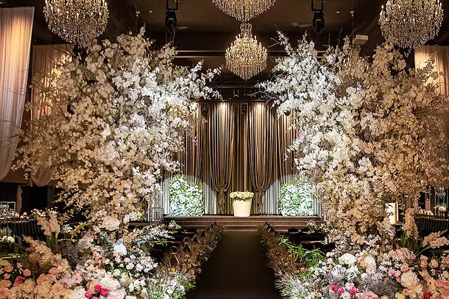 안산 AW컨벤션 웨딩홀 전경 및 인테리어