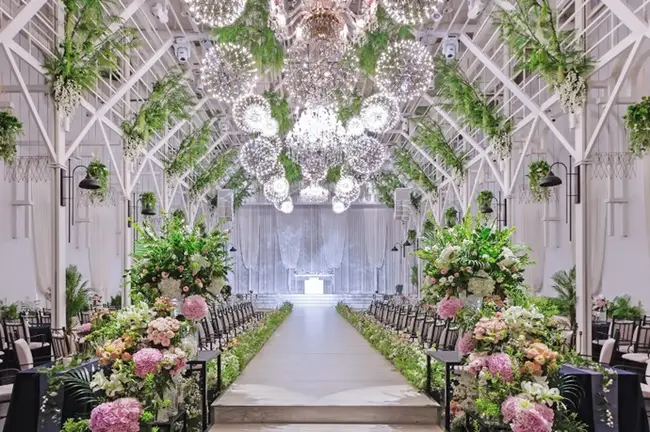 인천 송도 메리빌리아 웨딩홀 외관 및 내부 디자인