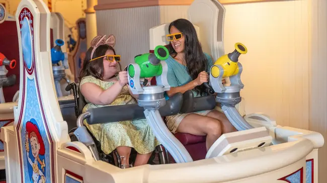 Customer service booth and ticket counters at Disneyland