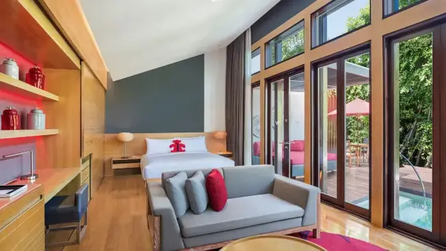 정글 오아시스 풀빌라의 개인 전용 수영장