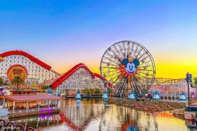 Crowd interaction with Disney characters during a parade