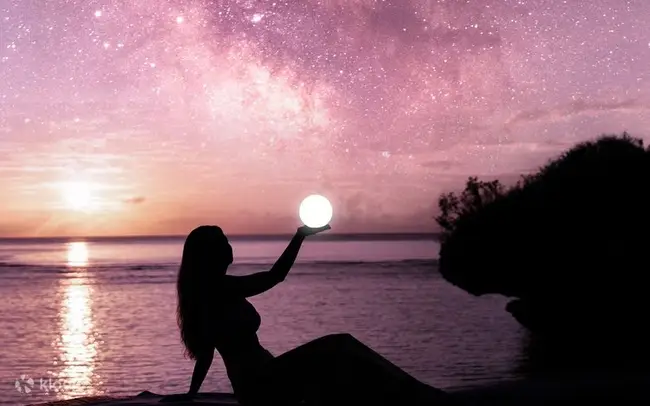 Night photography session at Guam beach