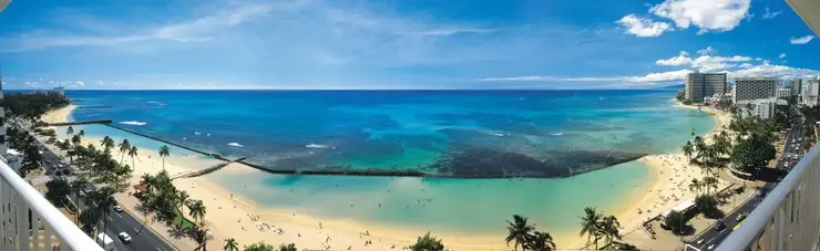 다이아몬드 헤드가 보이는 객실 발코니 전망