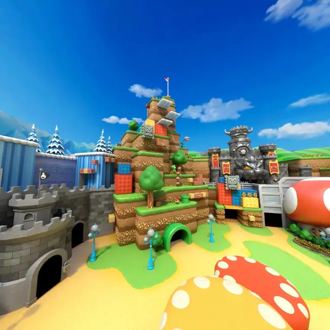 Mario Kart ride at Super Nintendo World