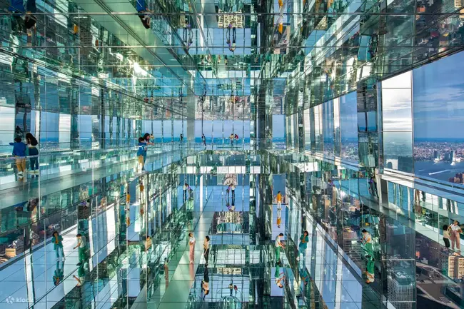 The Affinity room with silver balloons floating in the air