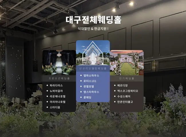 대구 엑스코 행사장 약도 및 웨딩 플래너 1:1 상담 현장 사진