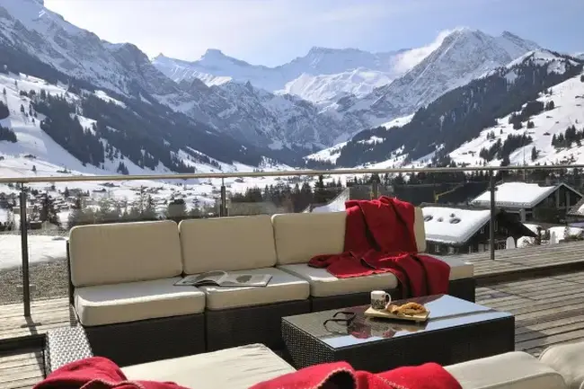 호텔 파노라마 테라스에서 본 알프스 뷰