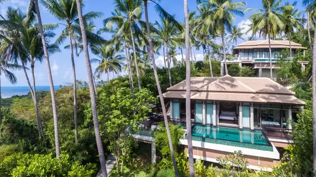 열대 정원을 품은 리조트 내 조경 시설