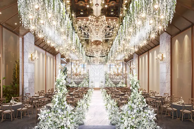 부산 벡스코 웨딩박람회 스드메 상담 및 드레스 전시 현장