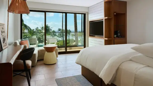 리 리조트 내 모카푸 마켓의 세련된 인테리어